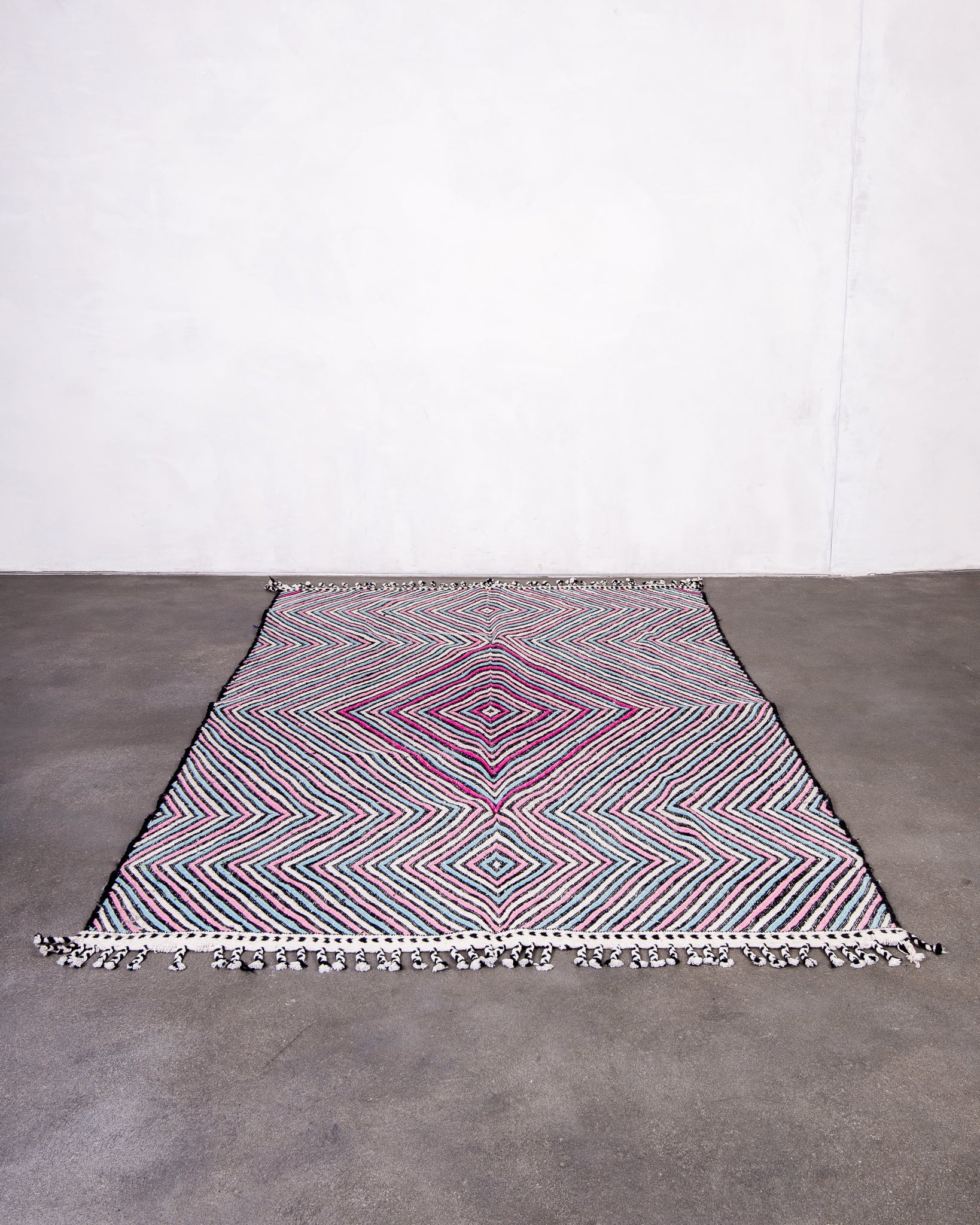 Modern designer handcrafted Berber rug from morocco Kelim with beautiful colors and patterns